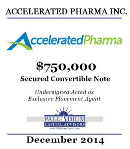 Accelerated Pharma December 2014 Tombstone